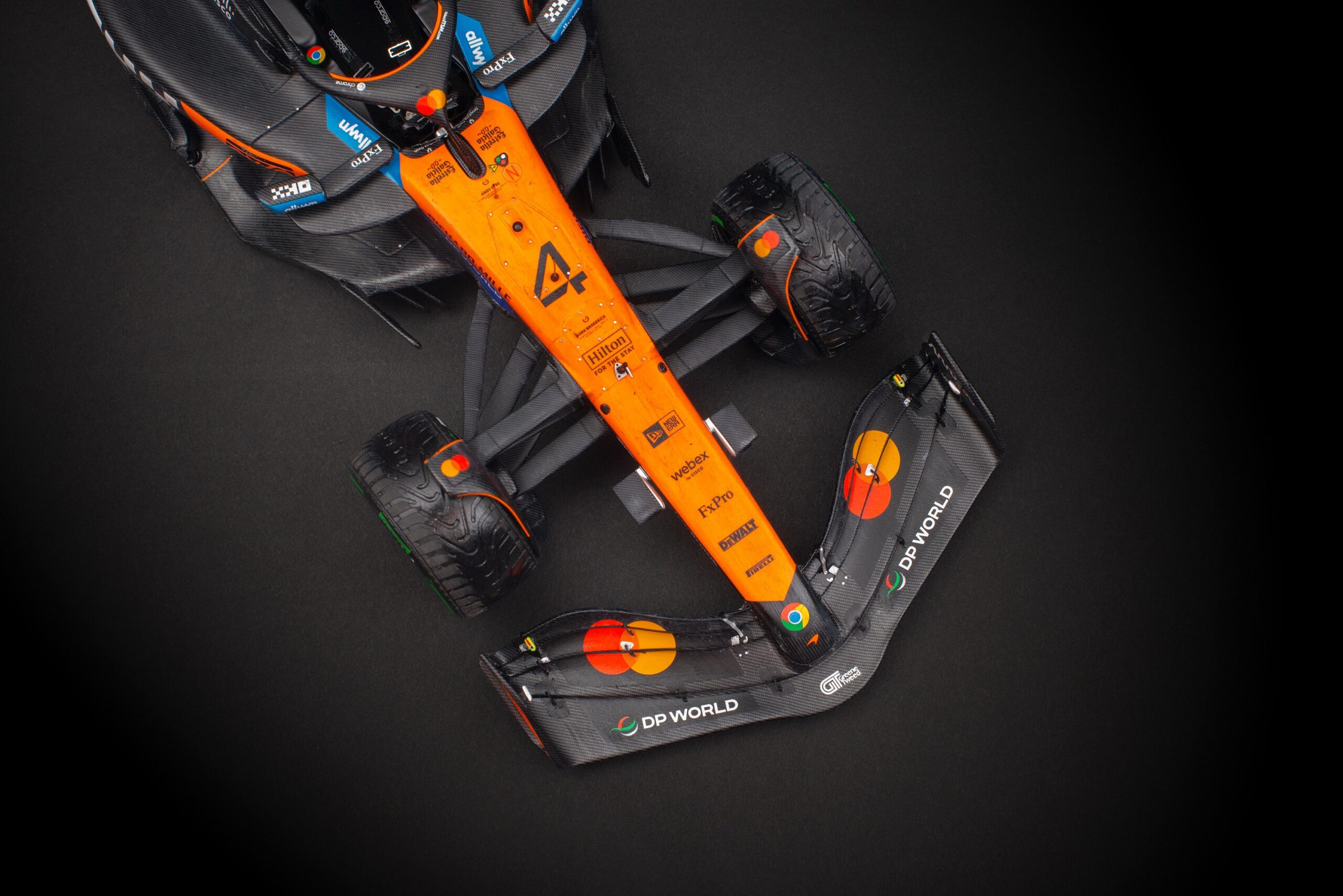 Amalgam McLaren MCL39 Australian Grand Prix Lando Norris Race Weathered - Papaya / Anthrazit | 1:18 – Bild 9