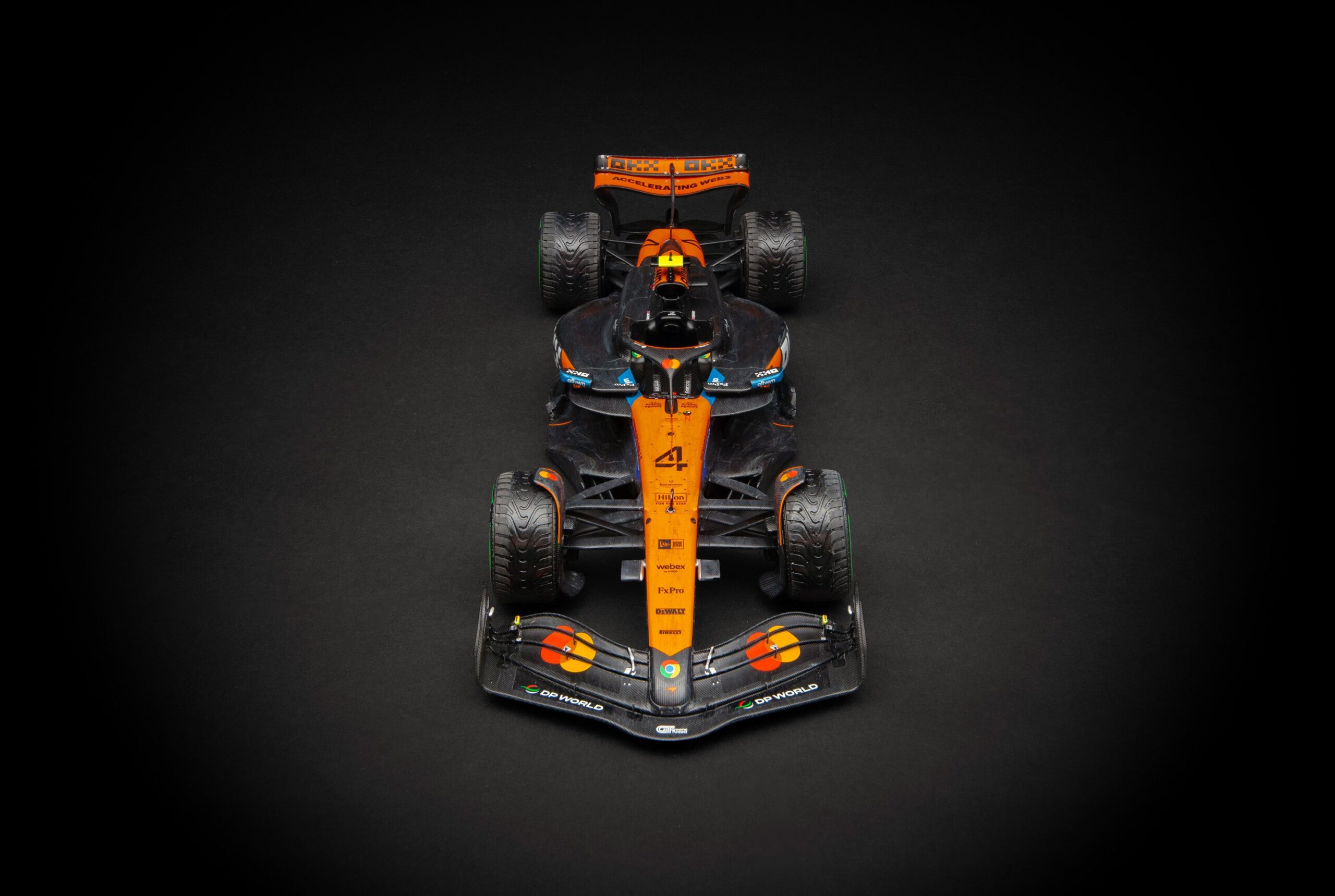 Amalgam McLaren MCL39 Australian Grand Prix Lando Norris Race Weathered - Papaya / Anthrazit | 1:18 – Bild 8