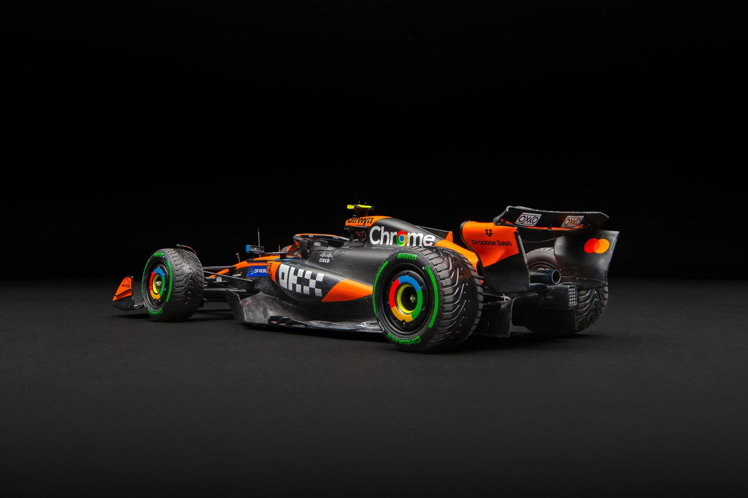 Amalgam McLaren MCL39 Australian Grand Prix Lando Norris Race Weathered - Papaya / Anthrazit | 1:18 – Bild 12