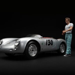 Amalgam Porsche 550 RS Spyder 'Little Bastard' (1955) James Dean Figure Edition - Silber | 1:8