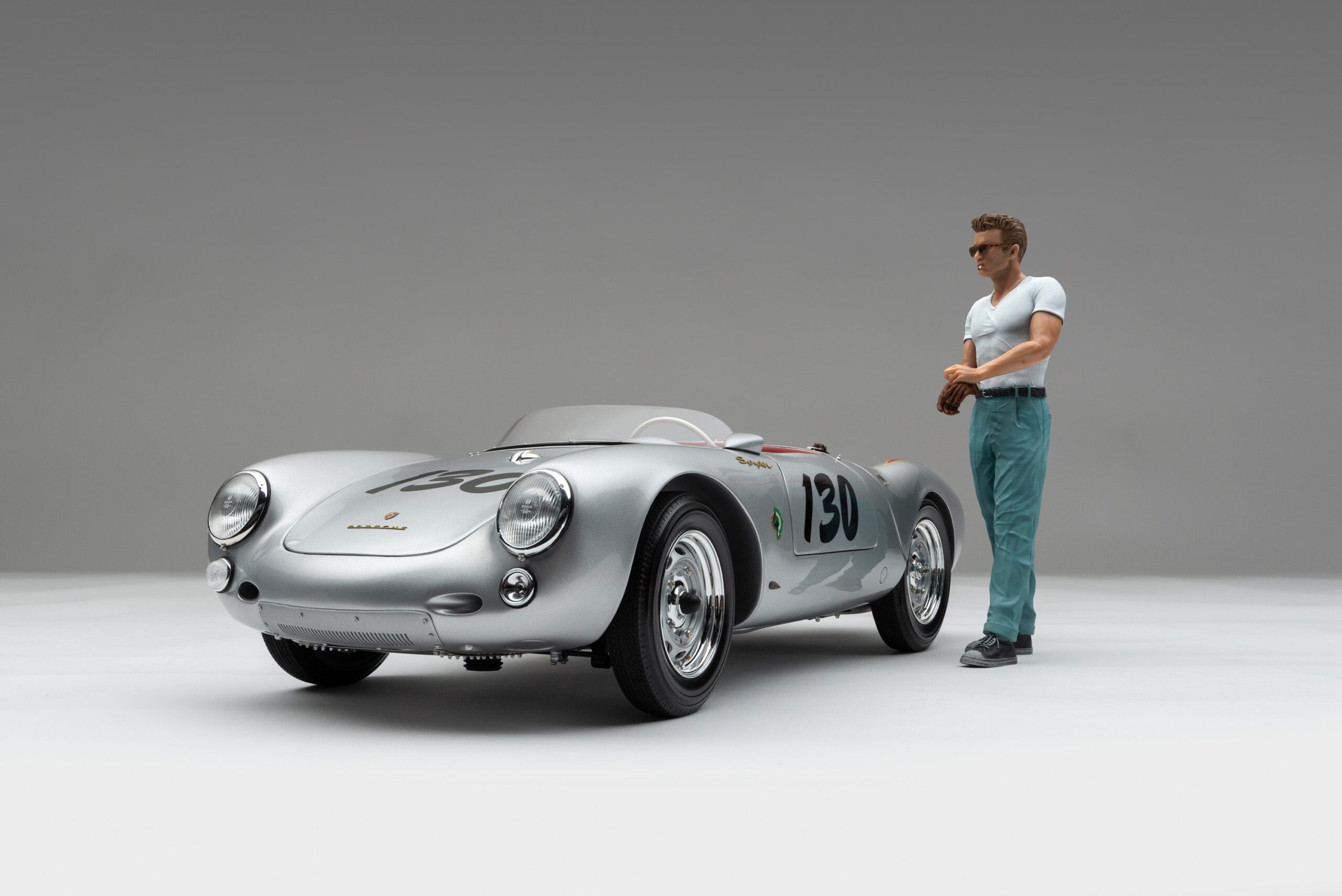 Amalgam Porsche 550 RS Spyder 'Little Bastard' (1955) James Dean Figure Edition - Silber | 1:8 - Image 7