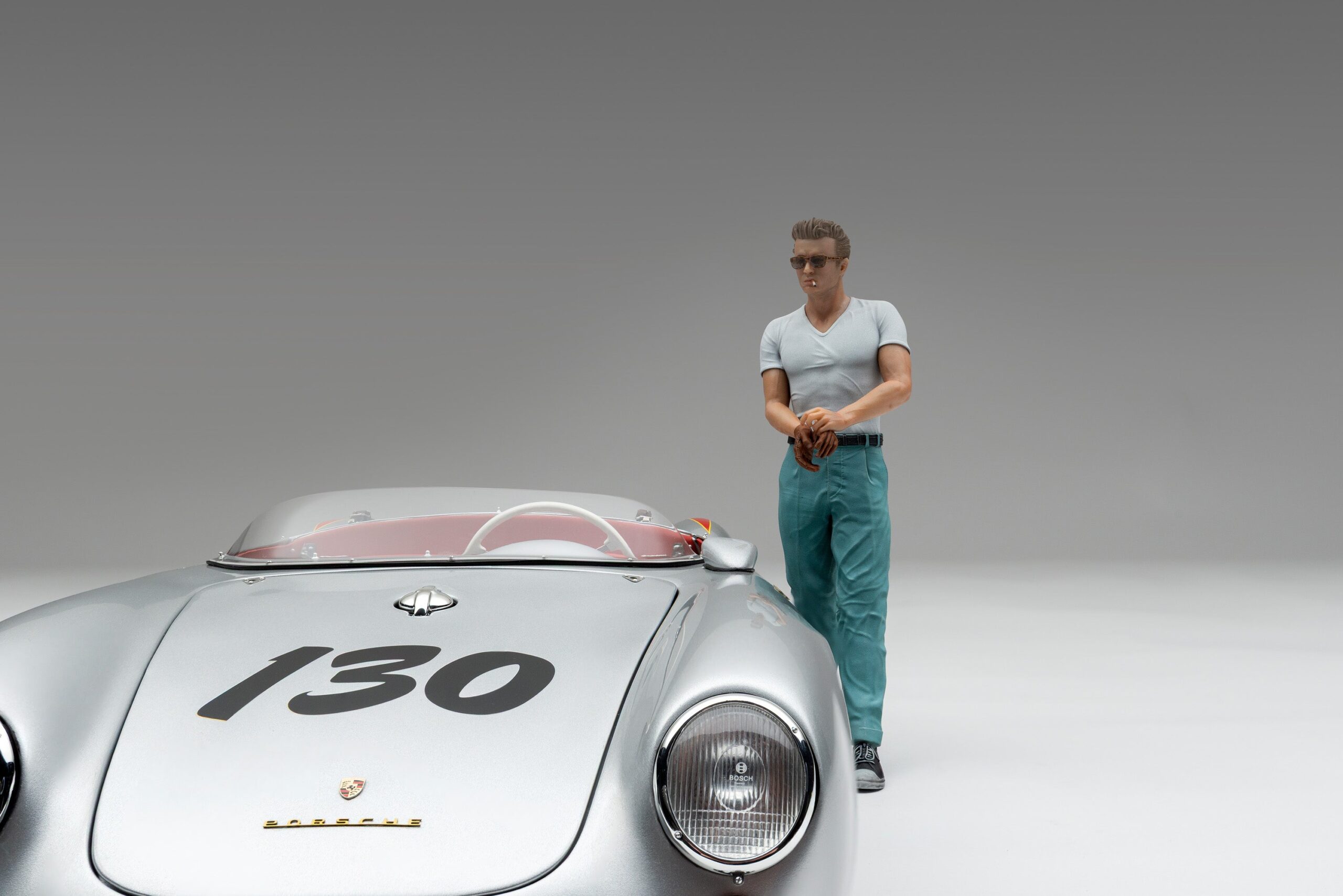 Amalgam Porsche 550 RS Spyder 'Little Bastard' (1955) James Dean Figure Edition - Silber | 1:8 - Image 9