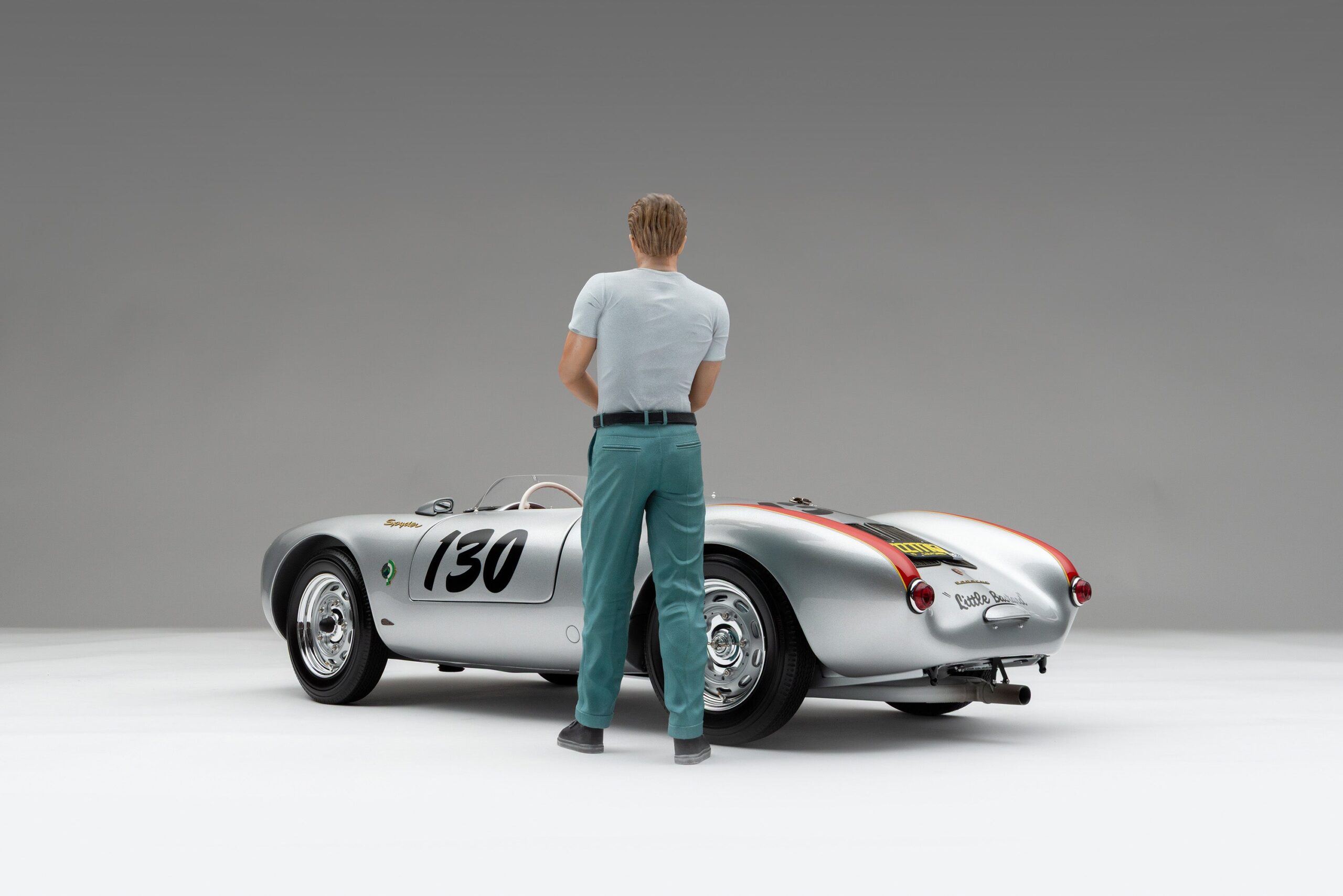 Amalgam Porsche 550 RS Spyder 'Little Bastard' (1955) James Dean Figure Edition - Silber | 1:8 - Image 15