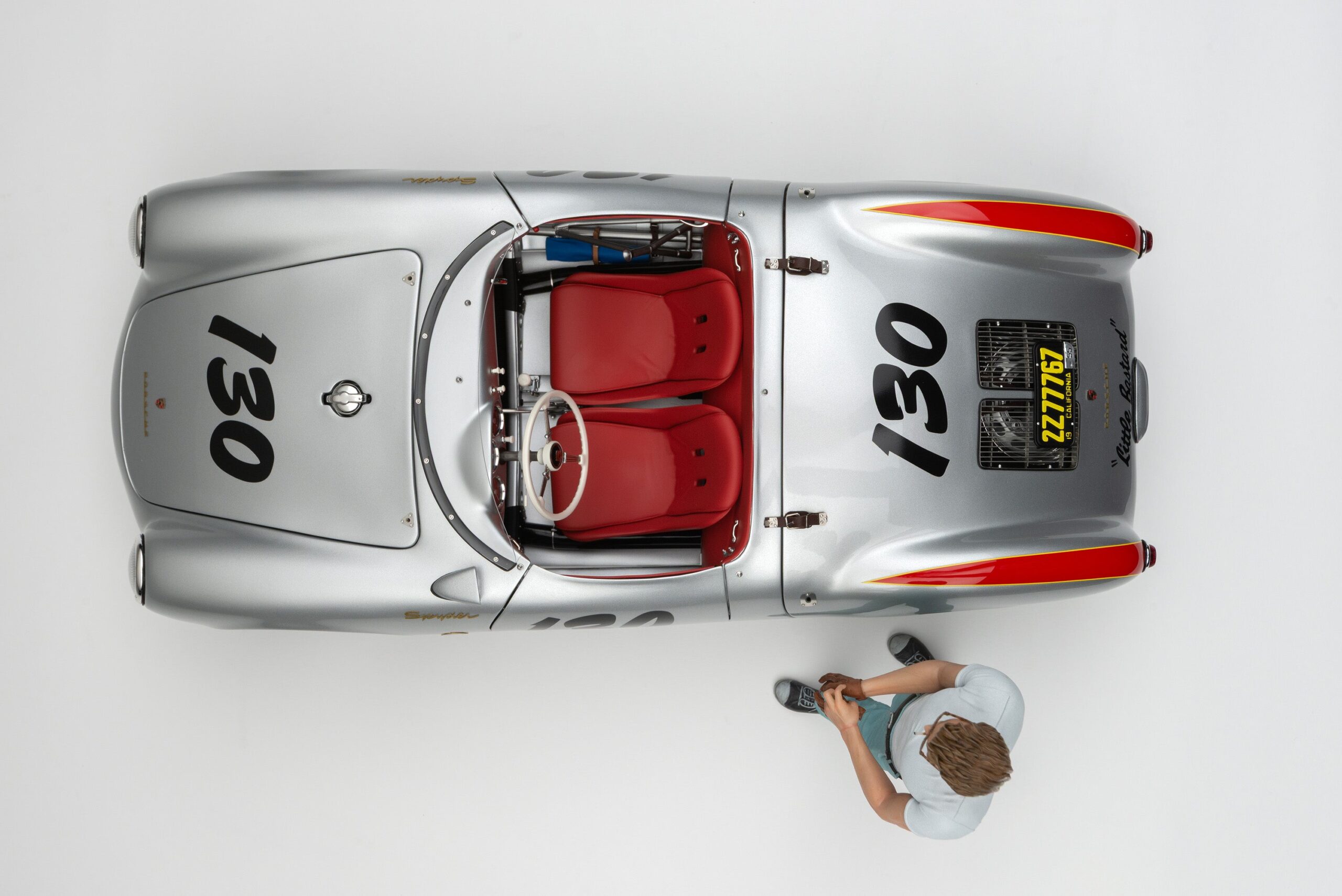 Amalgam Porsche 550 RS Spyder 'Little Bastard' (1955) James Dean Figure Edition - Silber | 1:8 - Image 17
