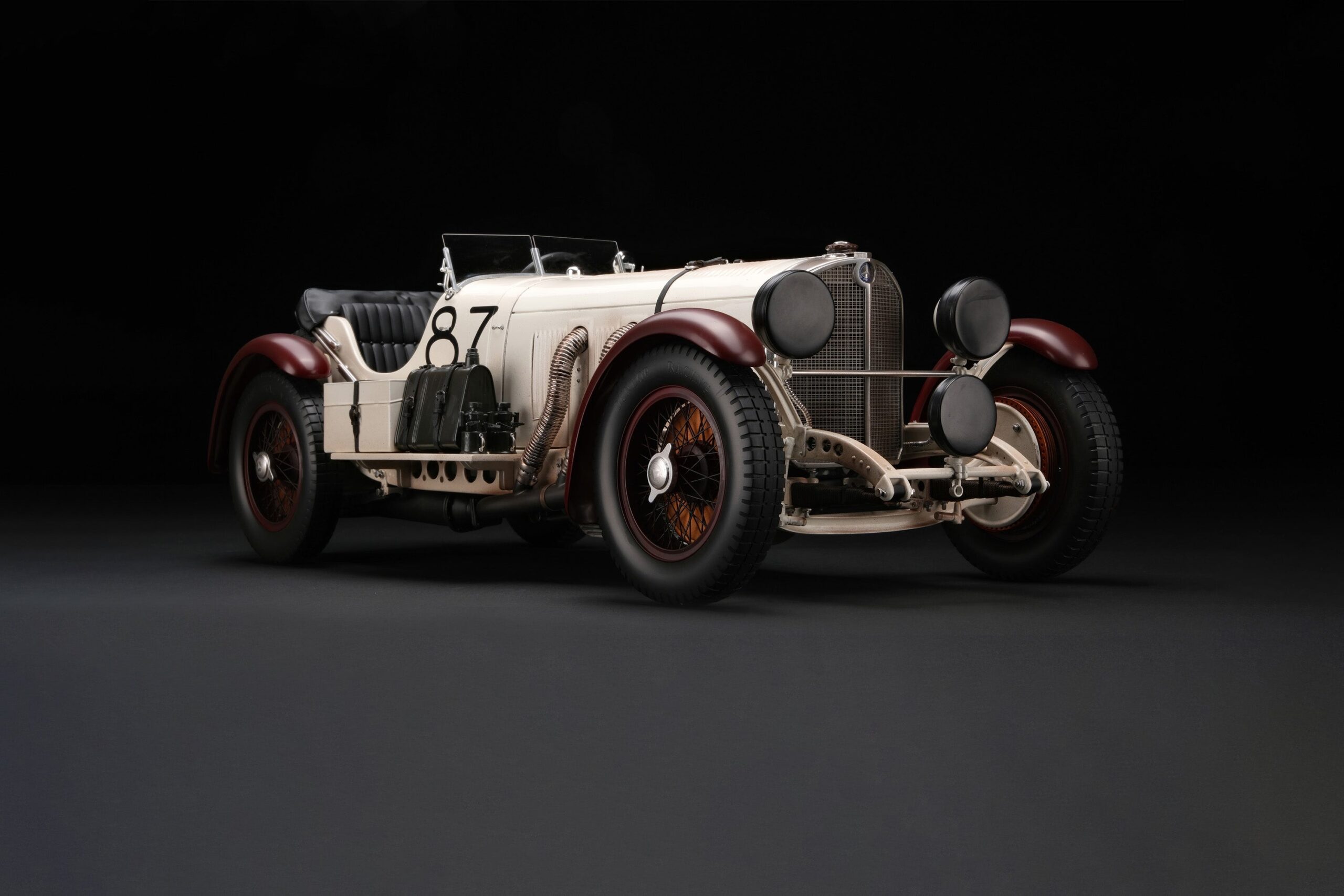 Amalgam Mercedes-Benz SSKL 1931 Mille Miglia Winner Patiniert - Weiß | 1:8 – Bild 2