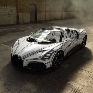 MR Collection Bugatti W16 Mistral Closed Wing - Eternal White | 1:18