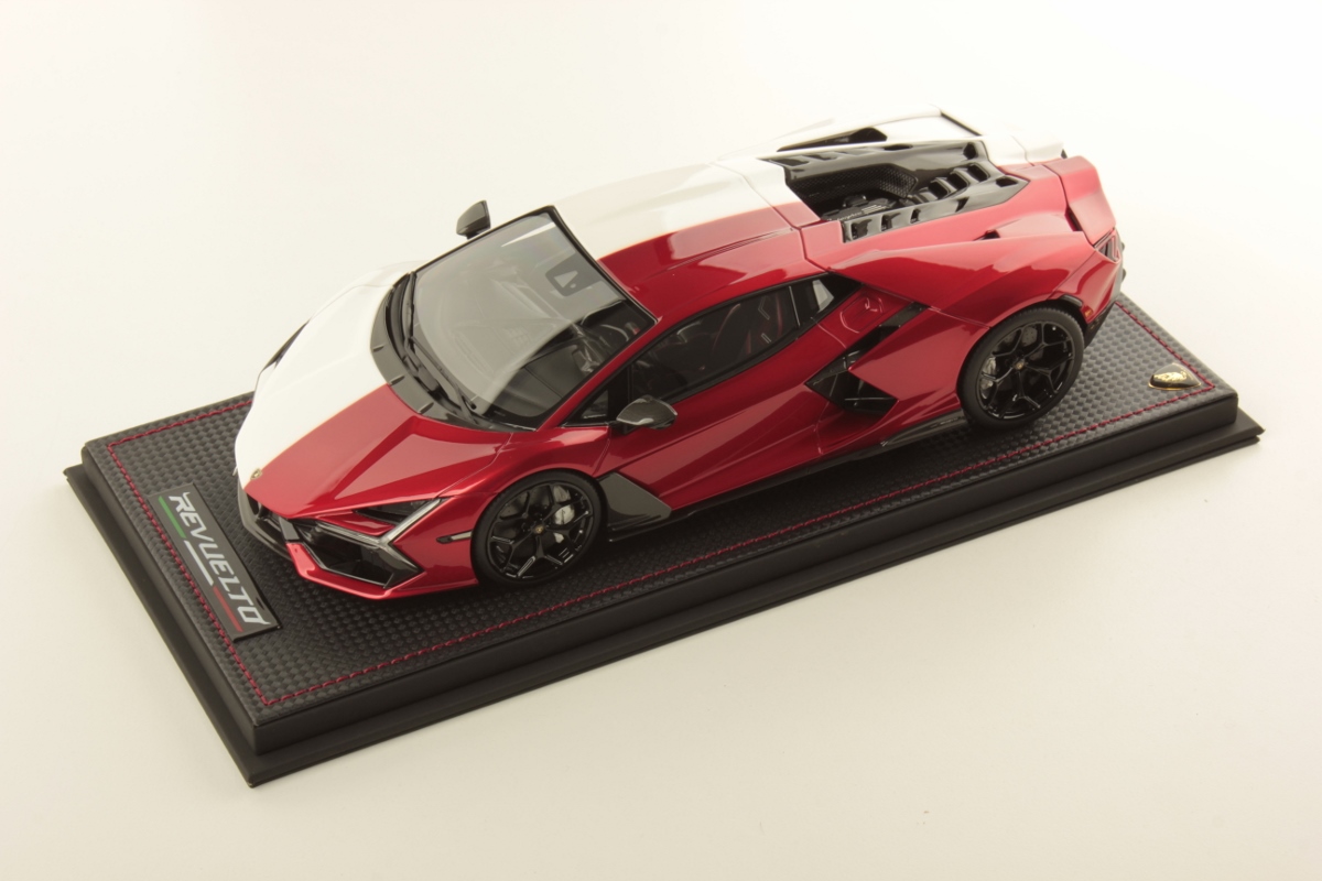 MR Collection Lamborghini Revuelto Lamborghini Day Japan - White Asopo fading to Red Khonsu | 1:18