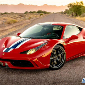 MR Collection Ferrari 458 Speciale - Rosso Corsa with NART Livery | 1:12
