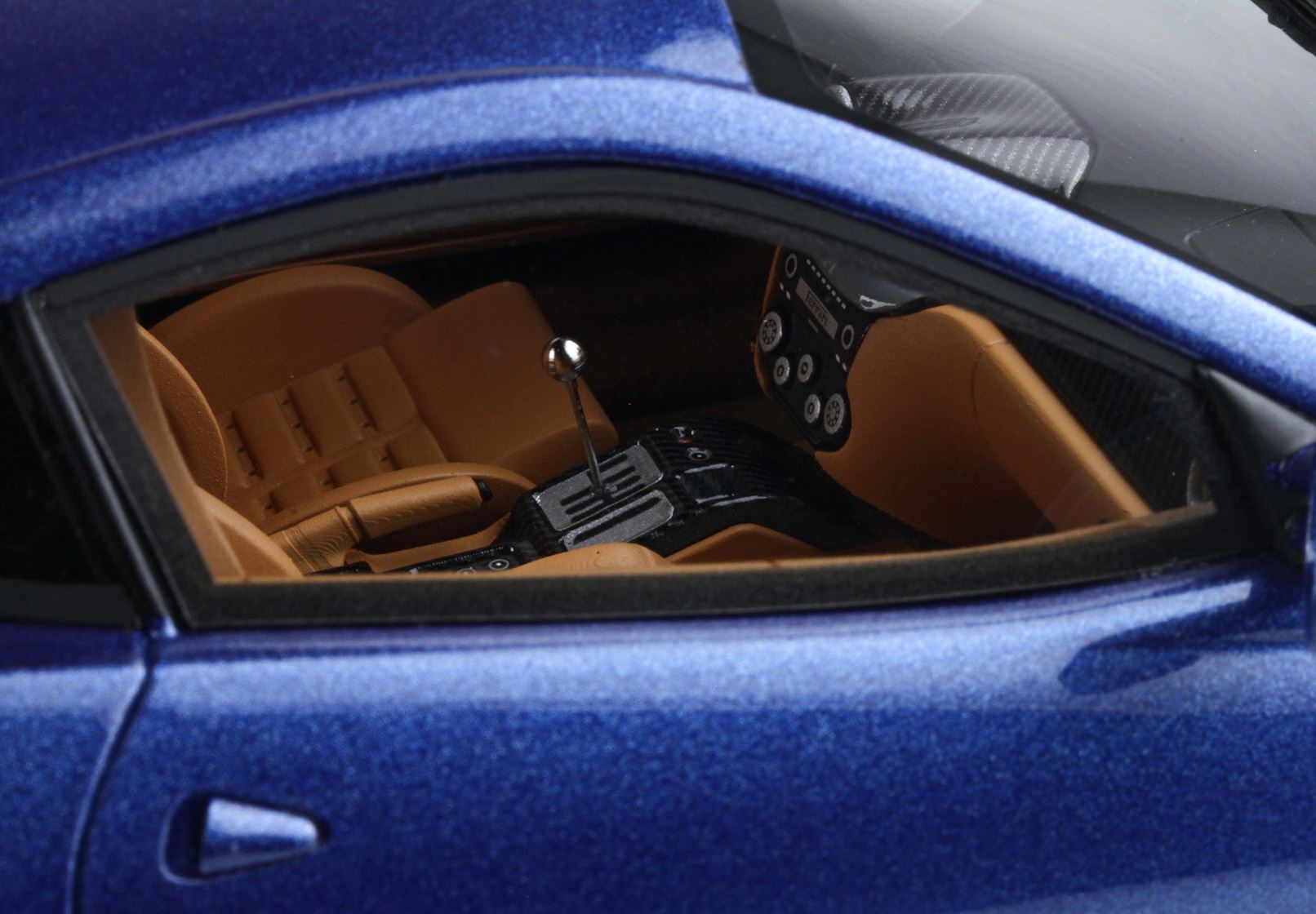 BBR Ferrari 599 GTB Fiorano 2006 Manual Transmission - Blu Mirabeau | 1:18 - Image 7
