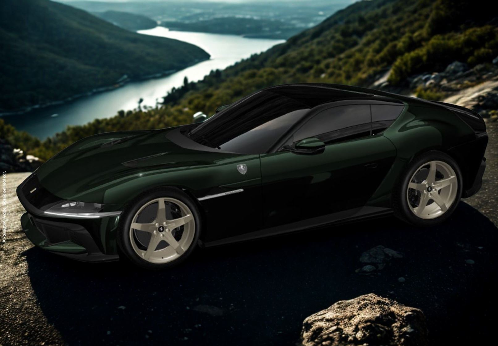 BBR Ferrari 12Cilindri Manuale Panoramic Roof - Zeltweg Green | 1:18
