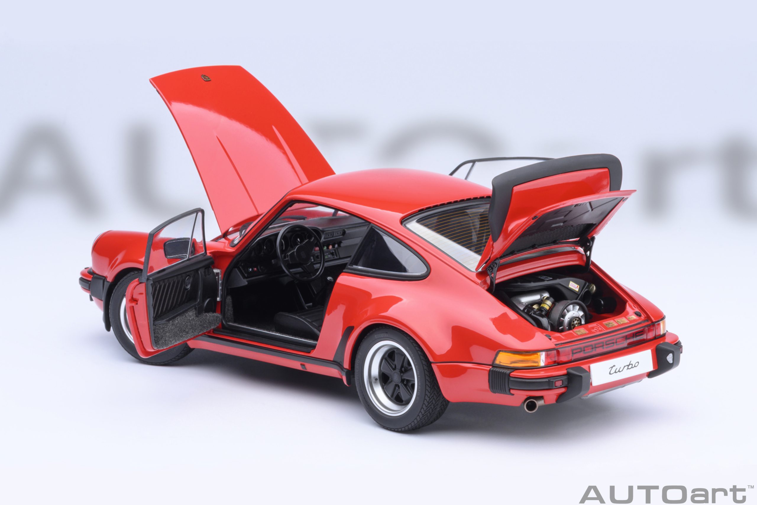 AUTOart Porsche 911 Turbo 3.0 (930) 1:18 - Guards Red – Bild 16
