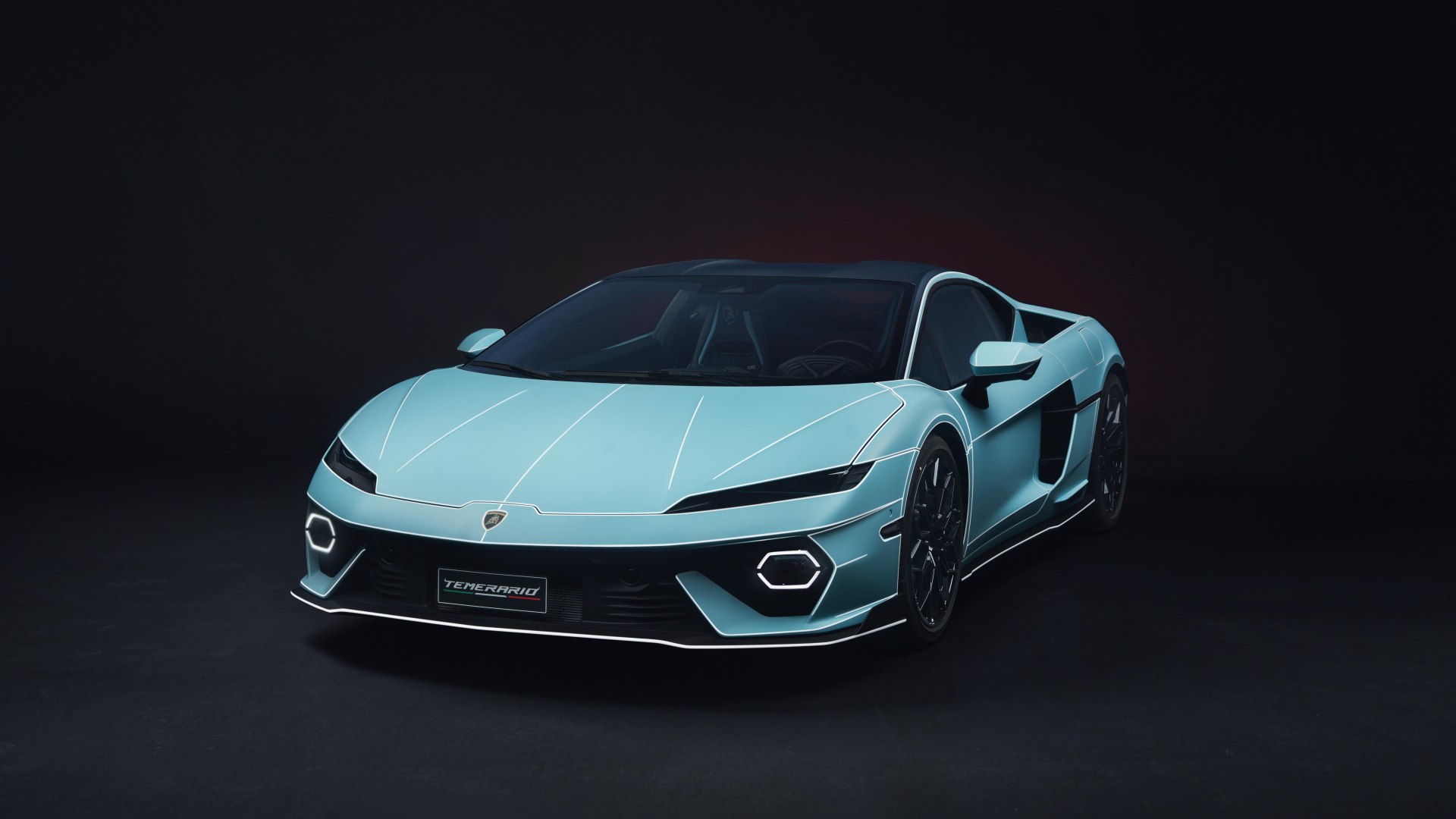 MR Collection Lamborghini Temerario - Light Blue Fedra with White Phanes Livery | 1:18